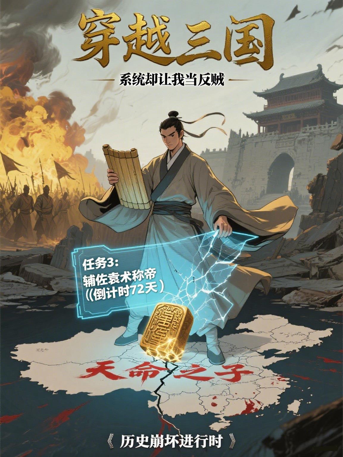 主角穿越三国带系统的